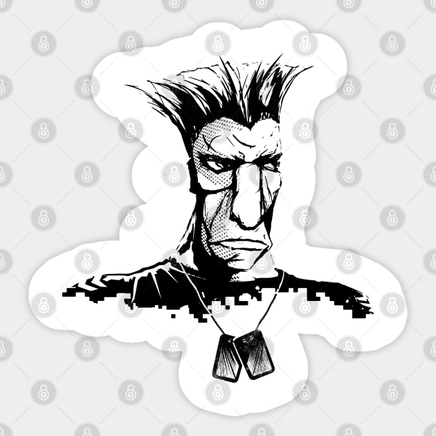 Guile v2 Sticker by martinskowsky